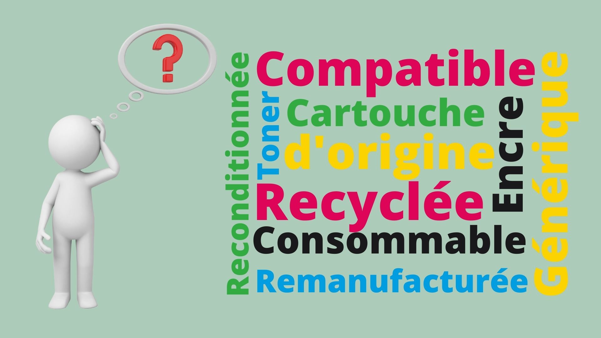 Cartouche recyclée, générique et reconditionnée